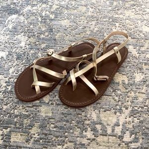 Target Gold and brown sandals